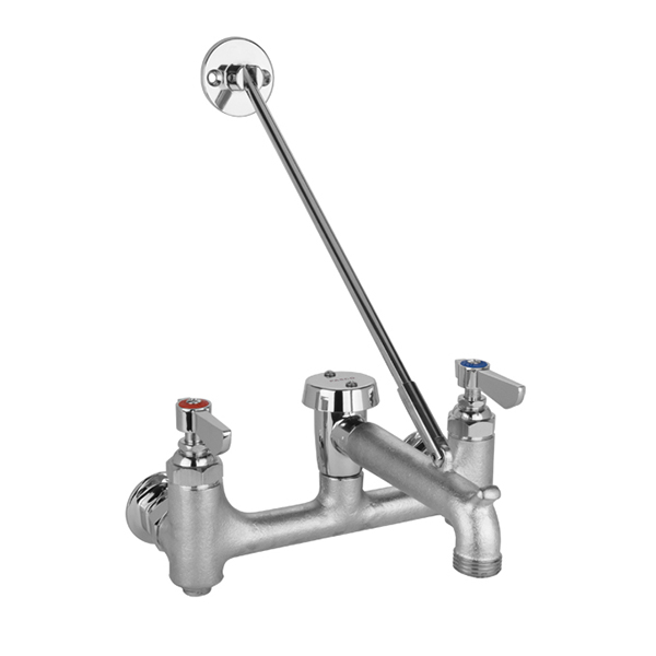 T & S BRASS 33110 8" SVC SINK FAUCET W/ VACUUM BREAKER Equiparts