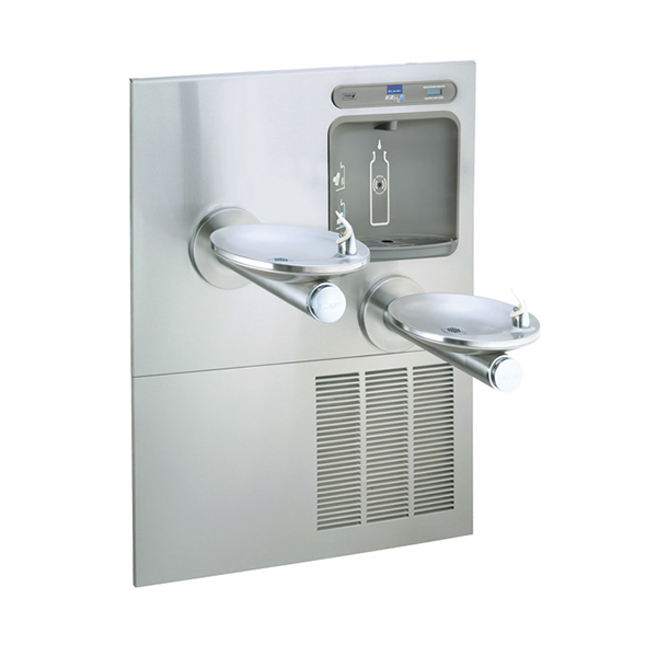 ELKAY TWOLEVEL SWIRLFLO WALL MOUNT WATER COOLER AND EZH2O BOTTLE FILLER Equiparts