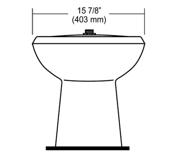 SLOAN ST2029 FLOOR MOUNTED 1.1 GPF TO 1.6 GPF ADA UNIVERSAL TOILET