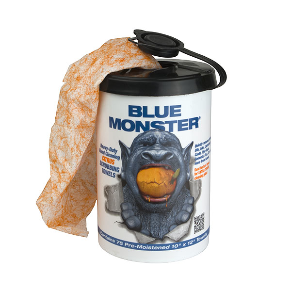 MILLROSE 77095Z BLUE MONSTER HAND TOWELS BULK Equiparts