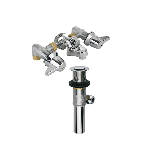 CENTRAL BRASS 57961 4"6" CXC SHELF BACK FAUCETLEAD FREE Equiparts