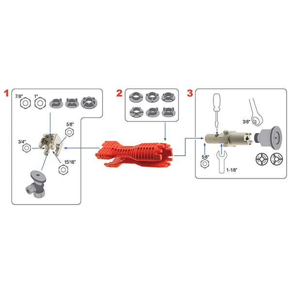 RIDGID 66807 EZ CHANGE FAUCET TOOL Equiparts