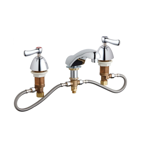 CHICAGO FAUCET 84333 8" ADJ DECK MT WIDESPREAD LAV FAUCET Equiparts