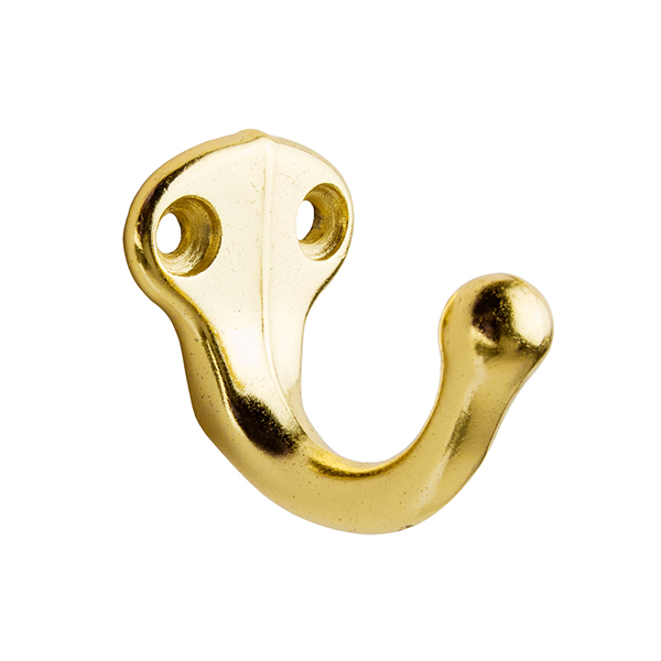 IVES 10302 POL BRASS HOOKALUMINUM MATERIAL Equiparts