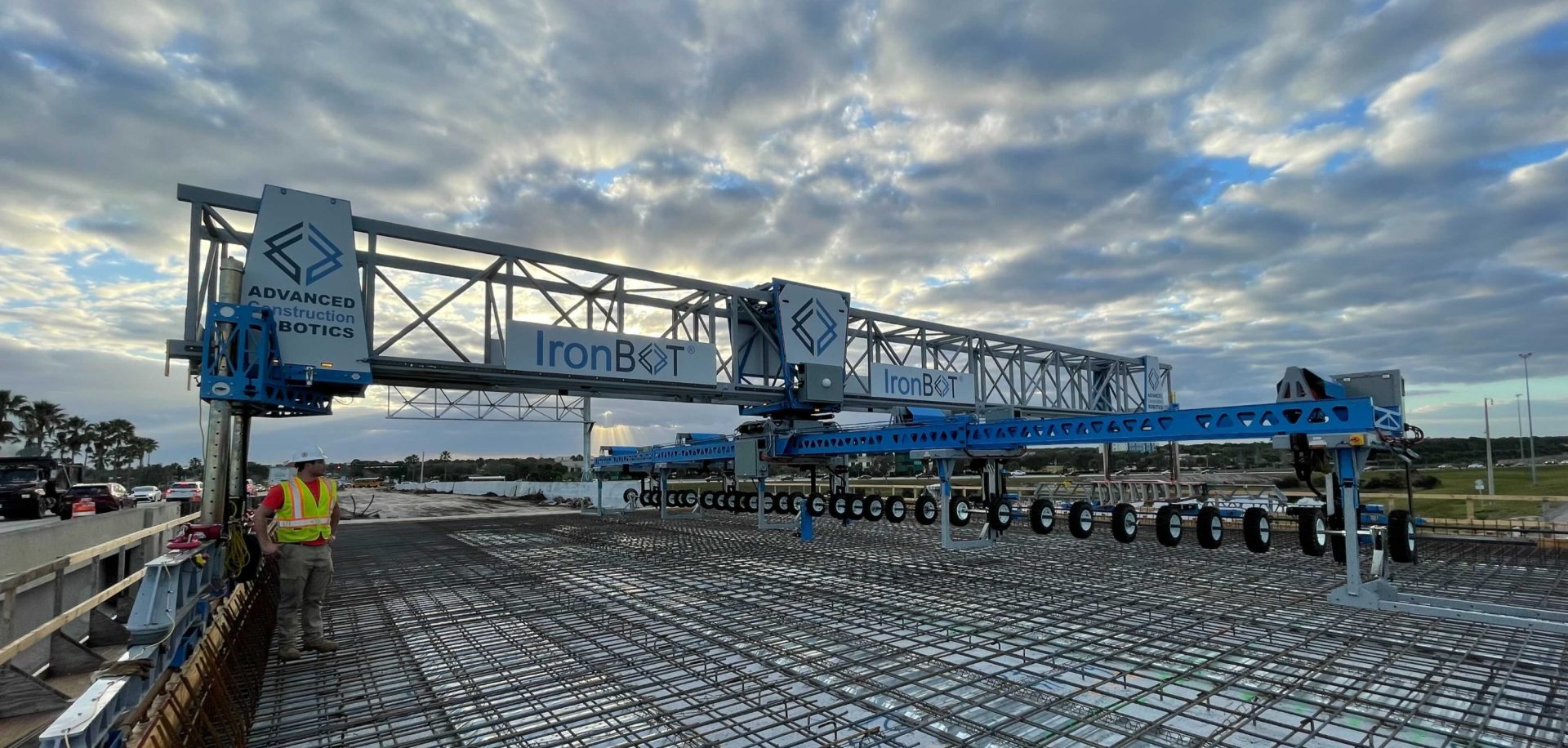 IronBOT the world’s first rebar lifting, carrying and placing robot
