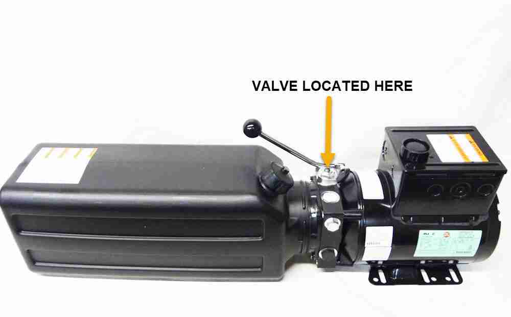 LOWERING VALVE FOR SPX STYLE 2 POST POWER UNITS