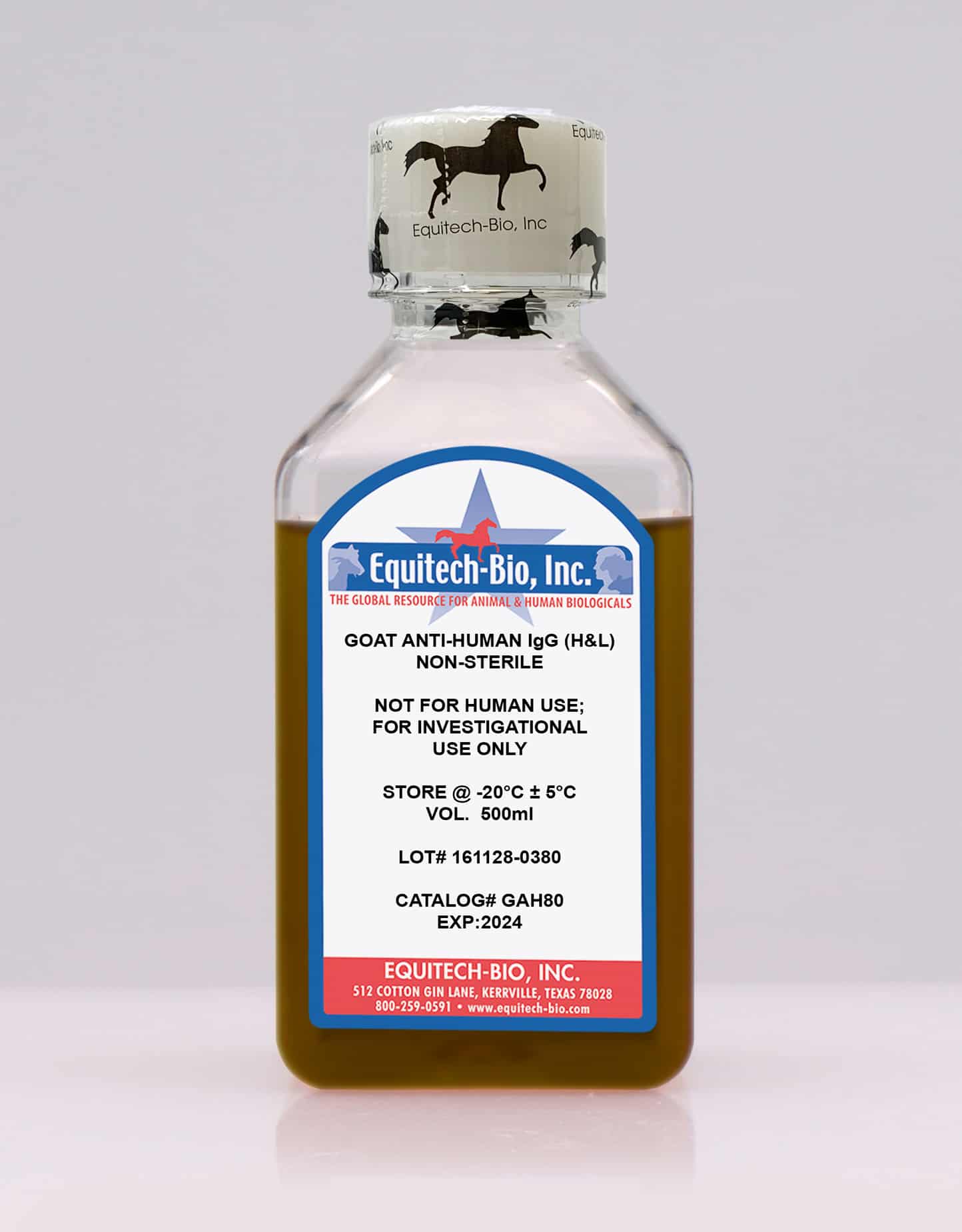 GAHG80 — Goat AntiHuman IgG (H&L) Equitech Bio Inc.