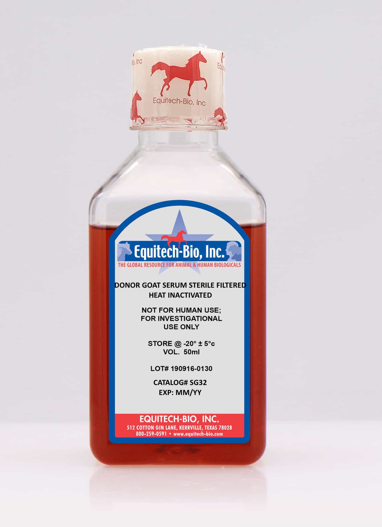 Goat Serum SG32 Sterile Filtered Goat Serum Heat Inactivated