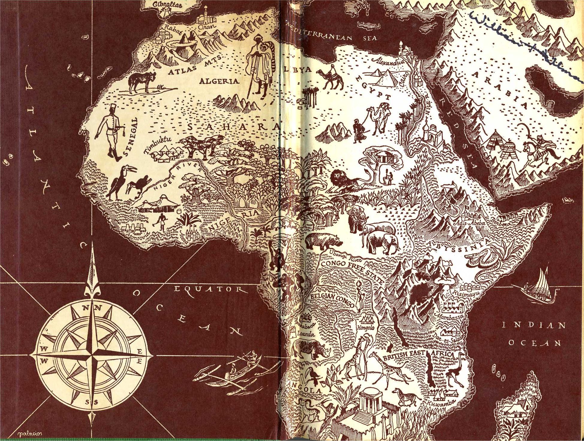 ERBzine 3043 Tarzan Maps from the ERB Atlas