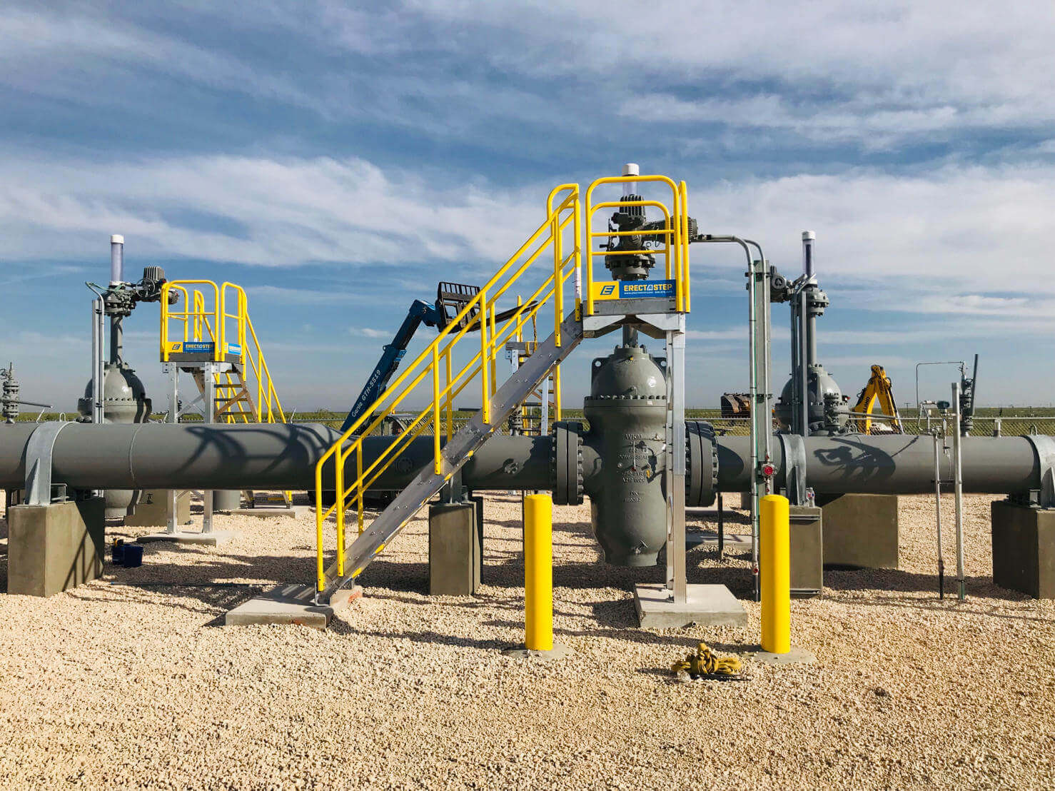 Pipeline Valve Access Metal Platform ErectaStep