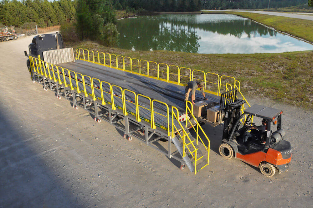 Rolling Platform for Flatbed Trucks ErectaStep