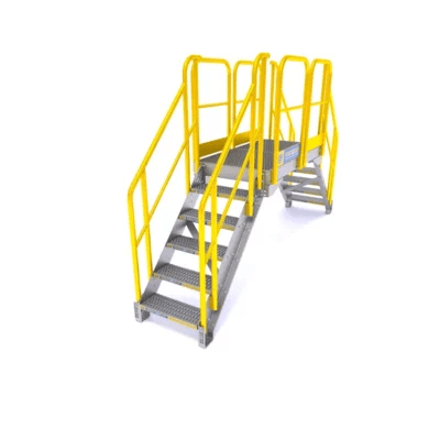 Rooftop Stair & Crossovers | ErectaStep Prefabricated Stairs
