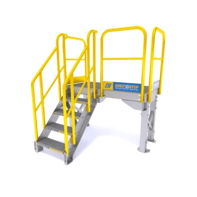Rooftop Stair & Crossovers | ErectaStep Prefabricated Stairs