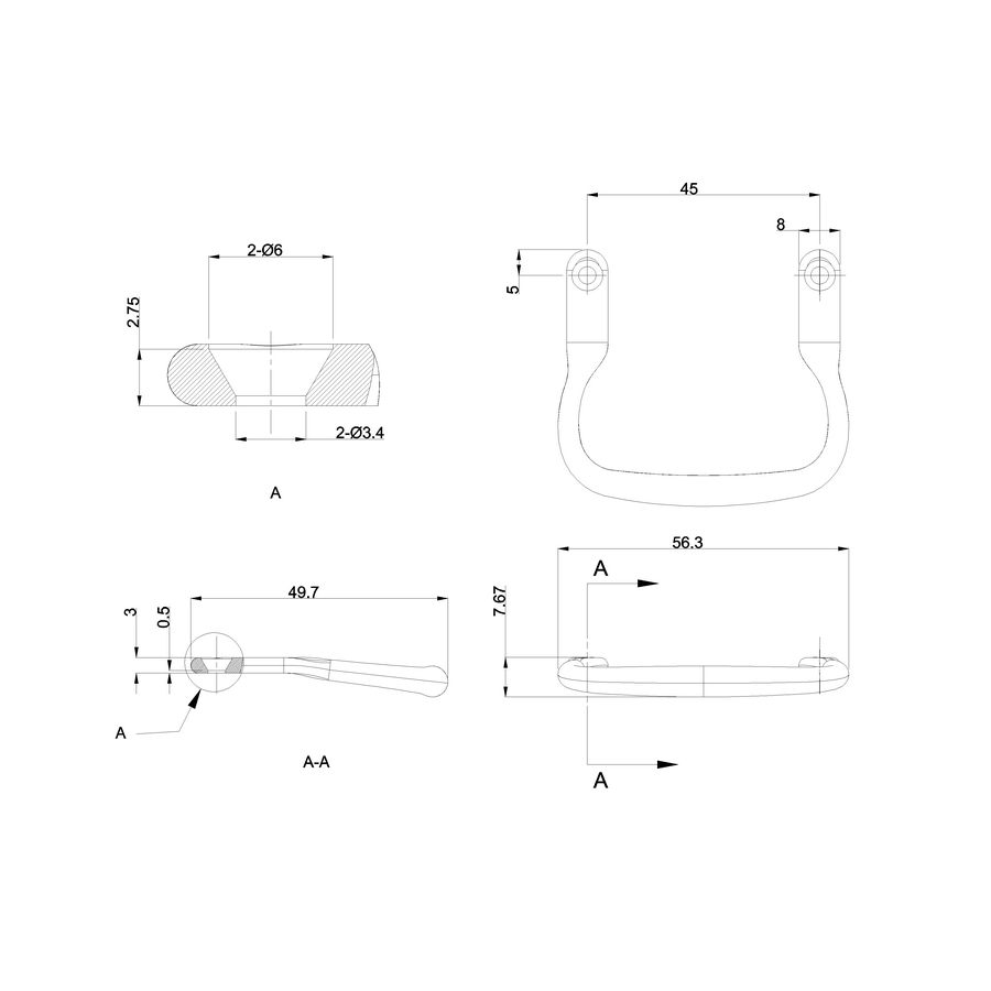 Burlington Toilet Seat Handle in Gold