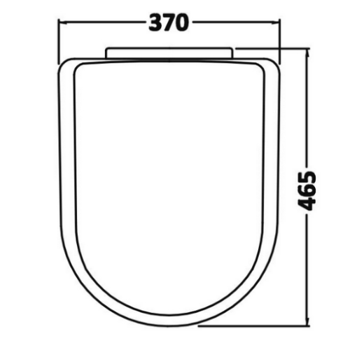 Nuie D Shape Soft Close Toilet Seat