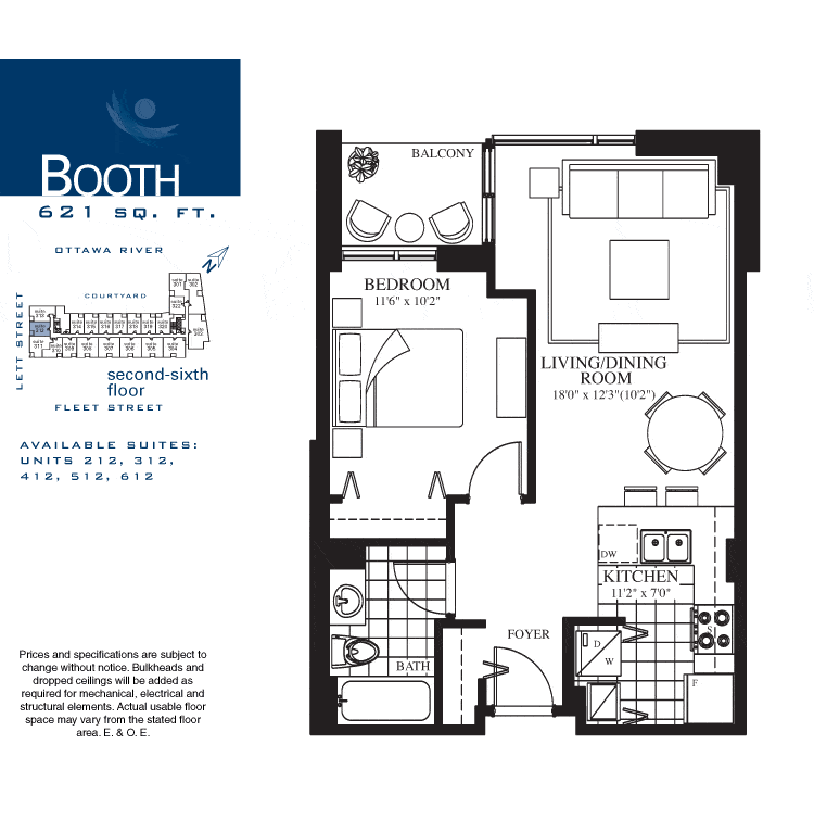 412250 Lett Street Ottawa Lebreton Flats Luxury 1 Bed Condo