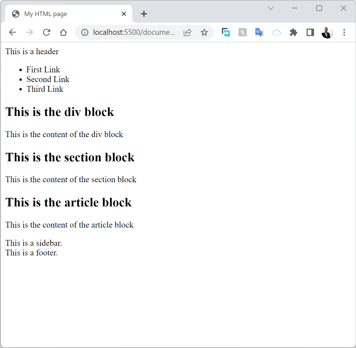 HTML Basics 1 Eric's Dev Blog