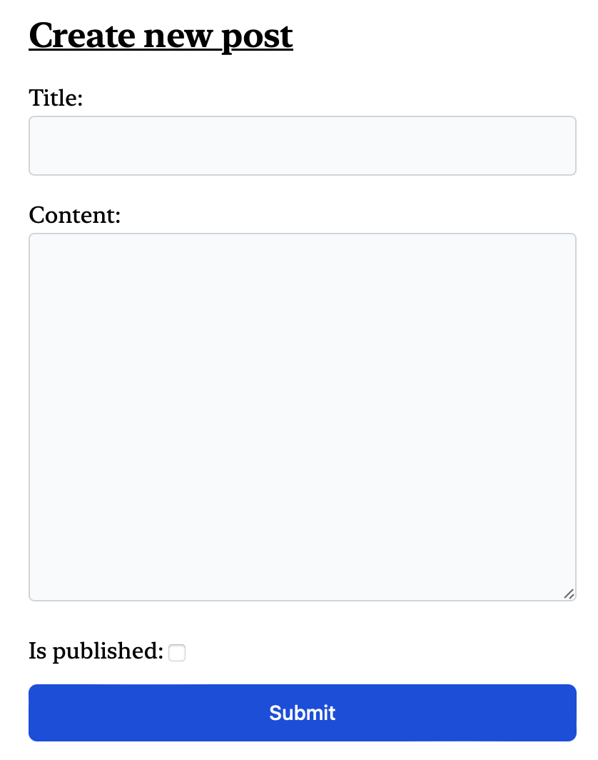 Working with Django Forms Eric's Dev Blog
