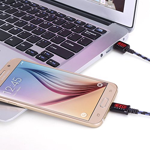 EZOPower 3 Feet Braided Sleeve jacket Sync & Charge MicroUSB Data