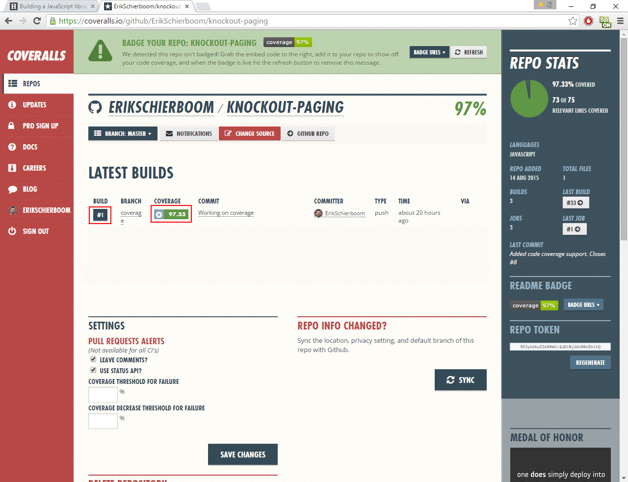 Building a JavaScript library part 5 build server
