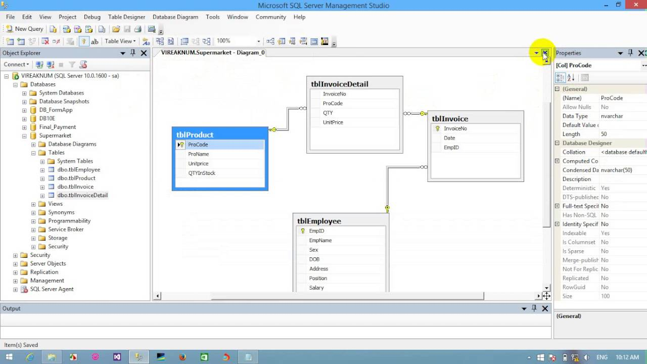 SQL ERDiagram