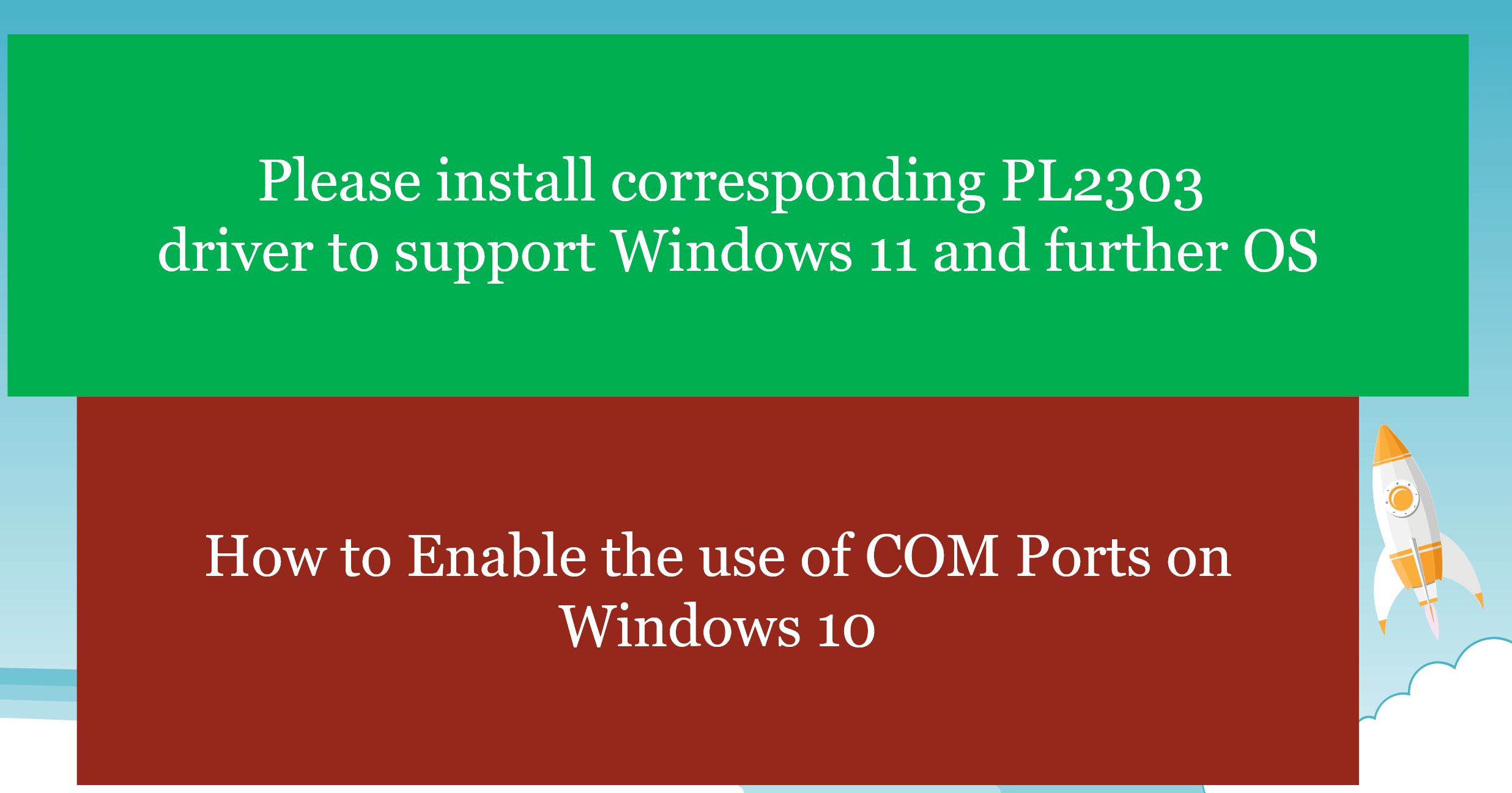 How to Enable COM Ports on Windows 10 or 11 and Use Prolific PL2303 USB