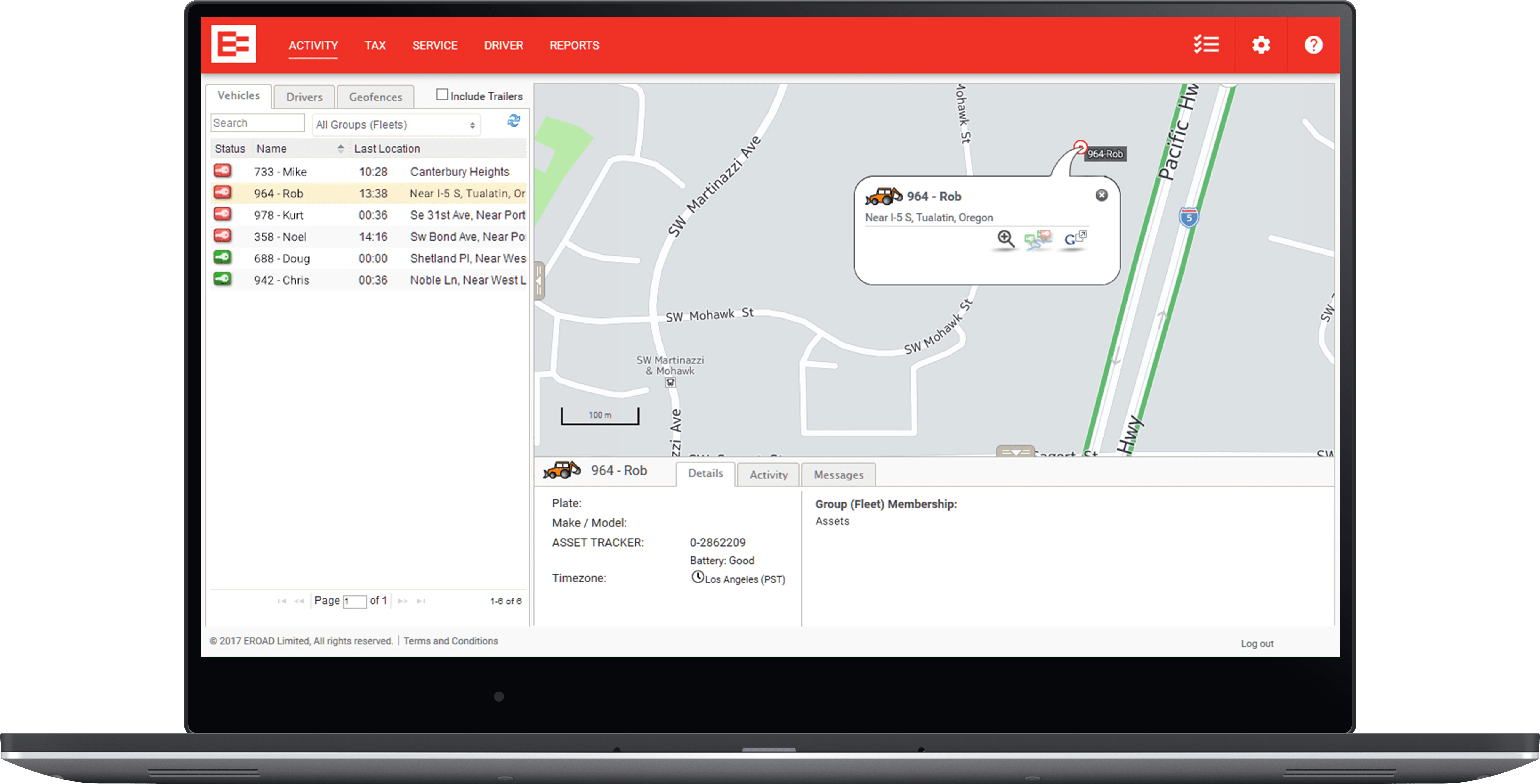 EROAD Asset Tracker for Equipment EROAD USA