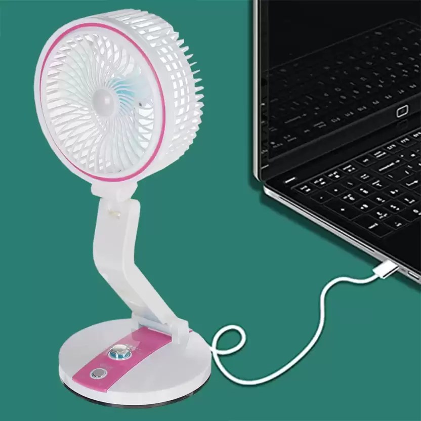 USB Mini Charger Foldable Fan with LED Light EROCS (BD.) LTD.