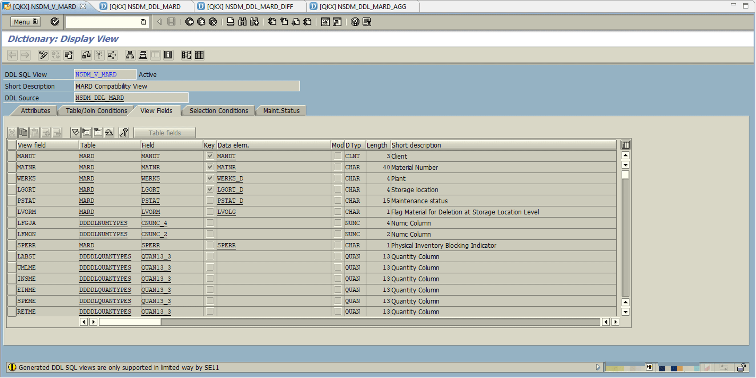 SAP S/4HANA Inventory Management Tables New Simplified Data Model
