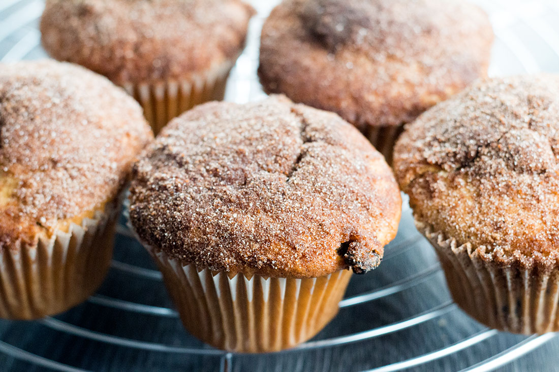 Cinnamon Raisin Muffins the perfect cross between a donut & a muffin!
