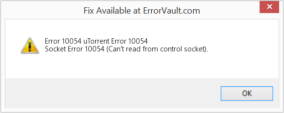 How to fix Error 10054 (uTorrent Error 10054) Socket Error 10054 (Can't read from control socket).