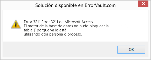Cómo arreglar Error 3211 (Error 3211 de Microsoft Access) El motor de