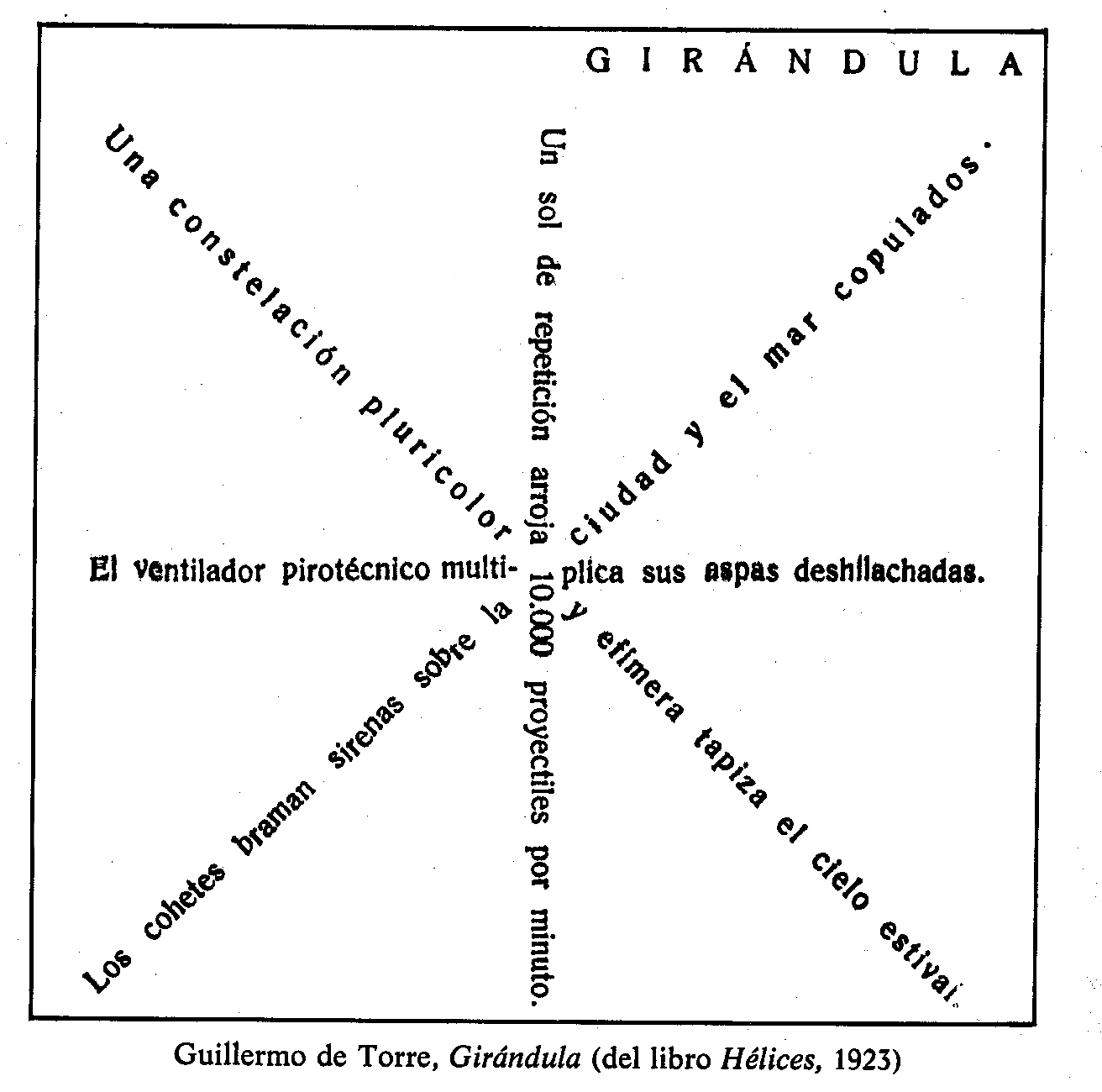 Guillermo de Torre, poeta visual Poesía Visual Ersilias