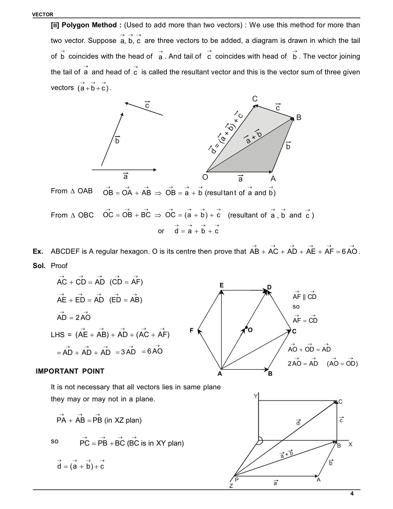 Vector Physics Notes Class 11 IIT JEE , NEET eSaral