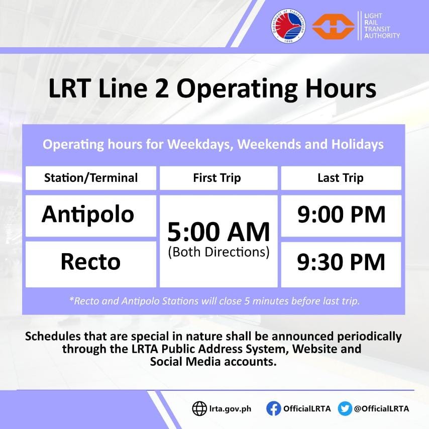 2024 MRT and LRT Schedule, Fare, & List of Stations Escape Manila