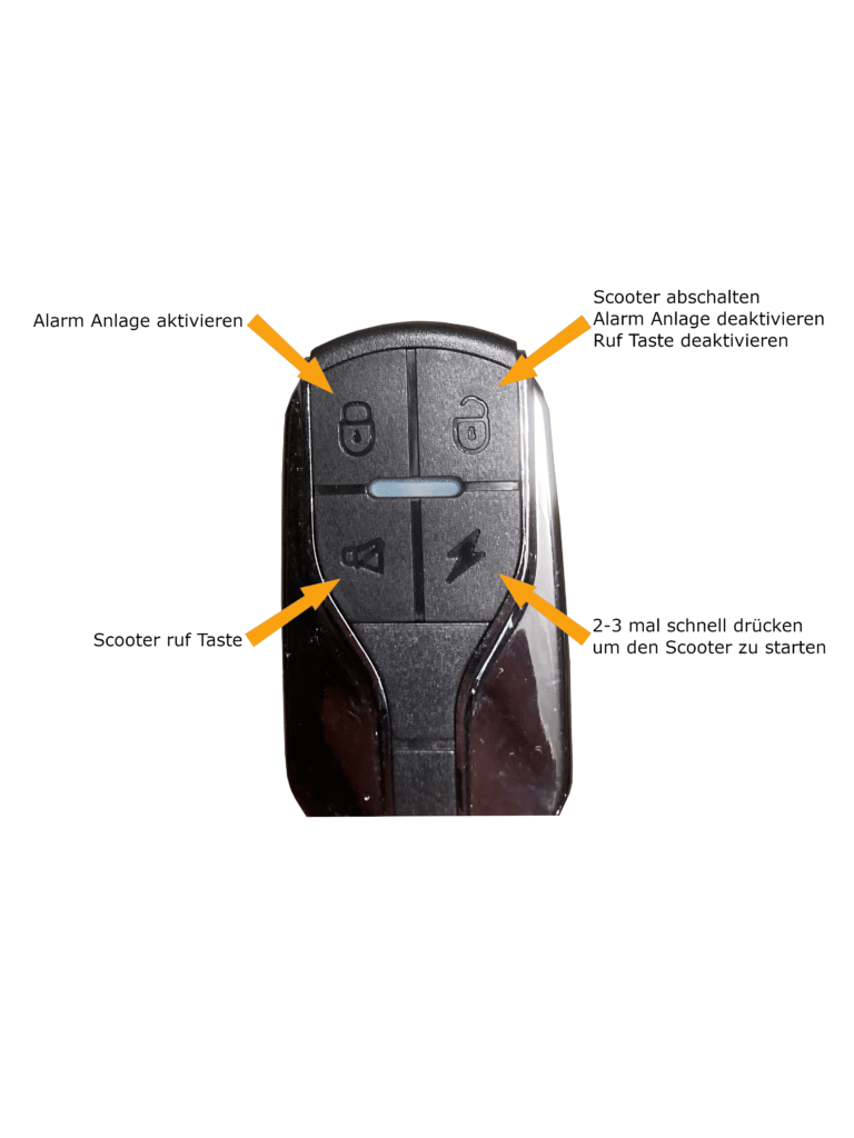 Wie bedient man den Keyless Go Schlüssel? EScooter Schweiz