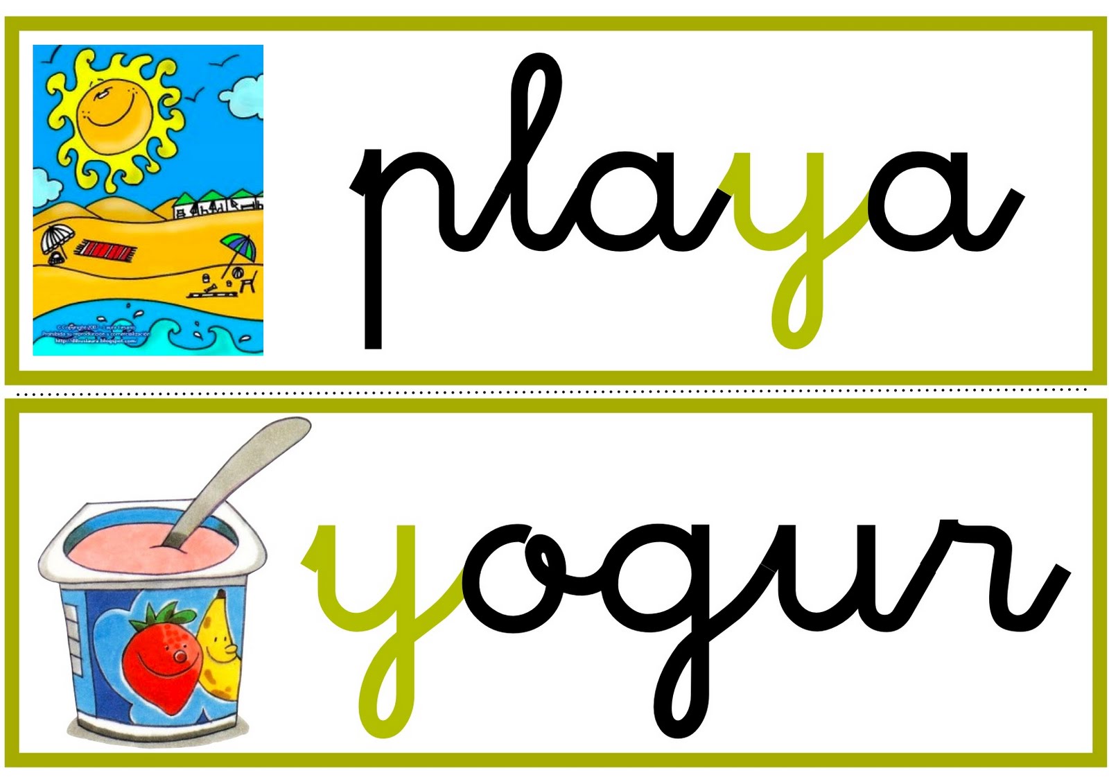 Palabras Con Ya Ye Yi Yo Yu Para Niños De Primaria Actividad del Niño