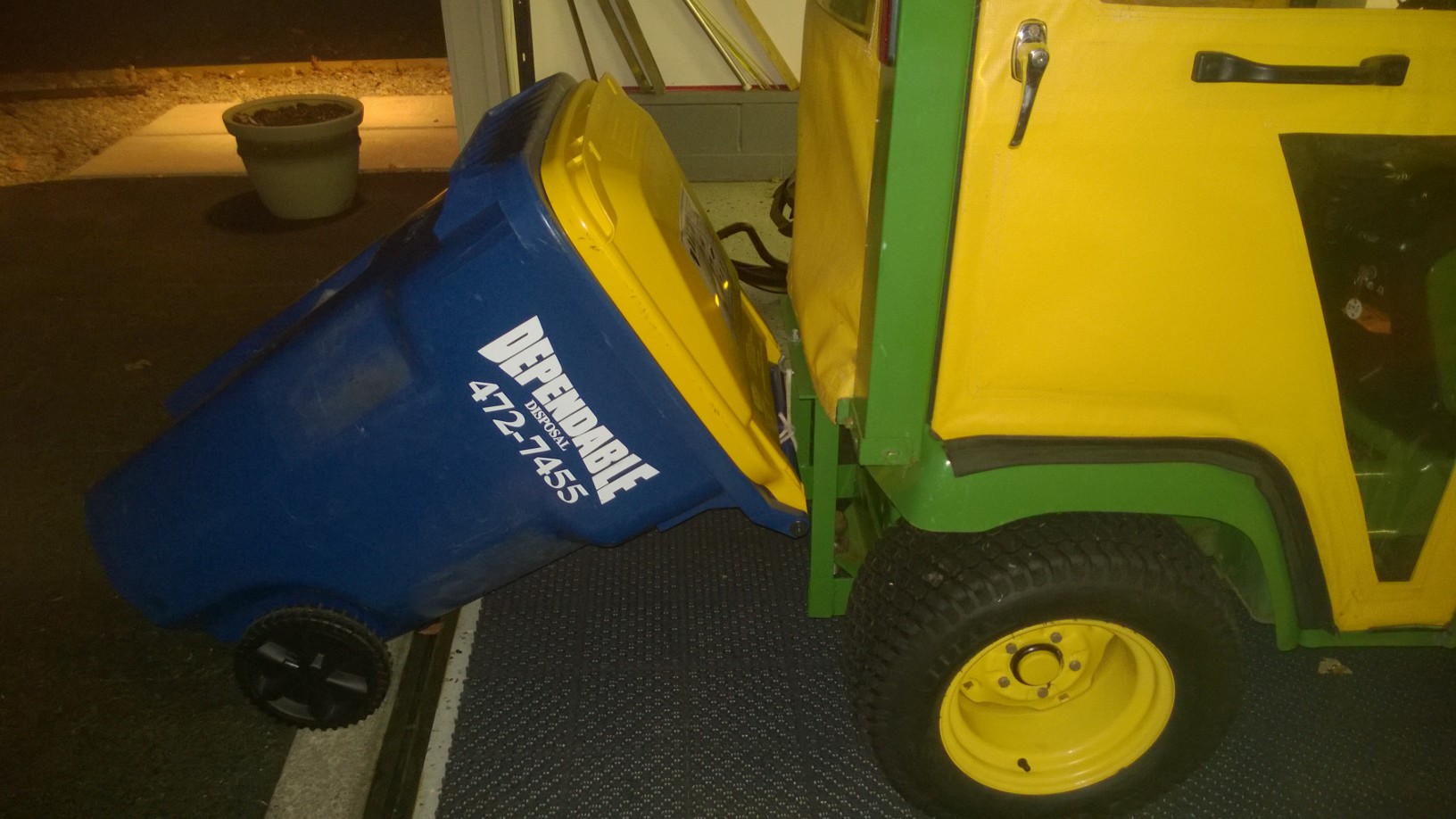 trash can sleeve hitch hauler My Tractor Forum