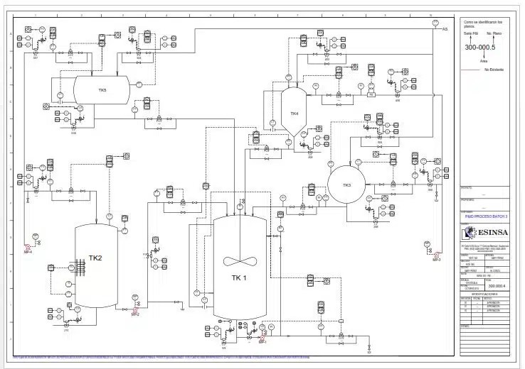 Diseño y Actualización de Diagramas Unifilares y P&Ds - ESINSA