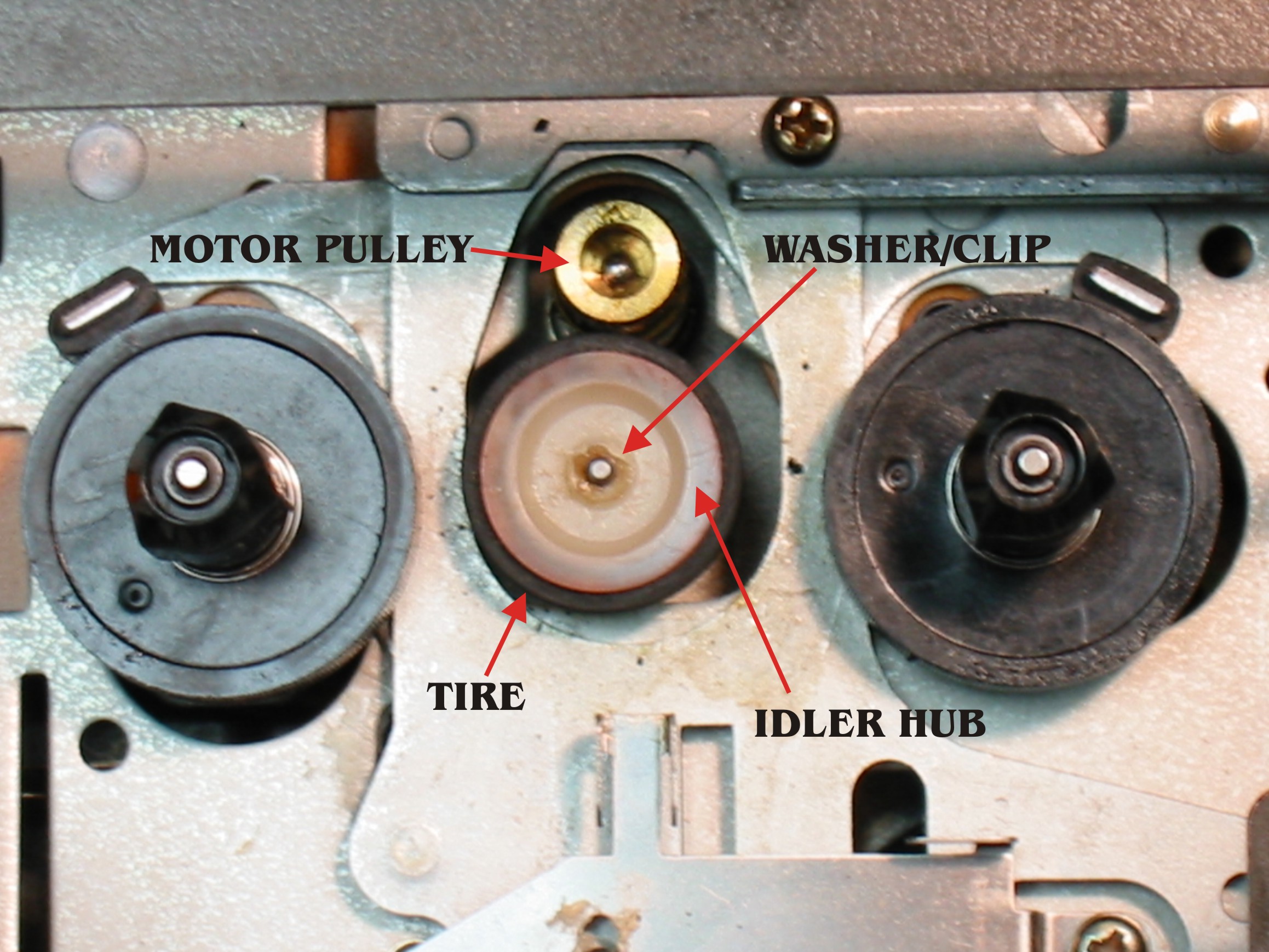Nakamichi BX100 idler tyre replacement UK Vintage Radio Repair and
