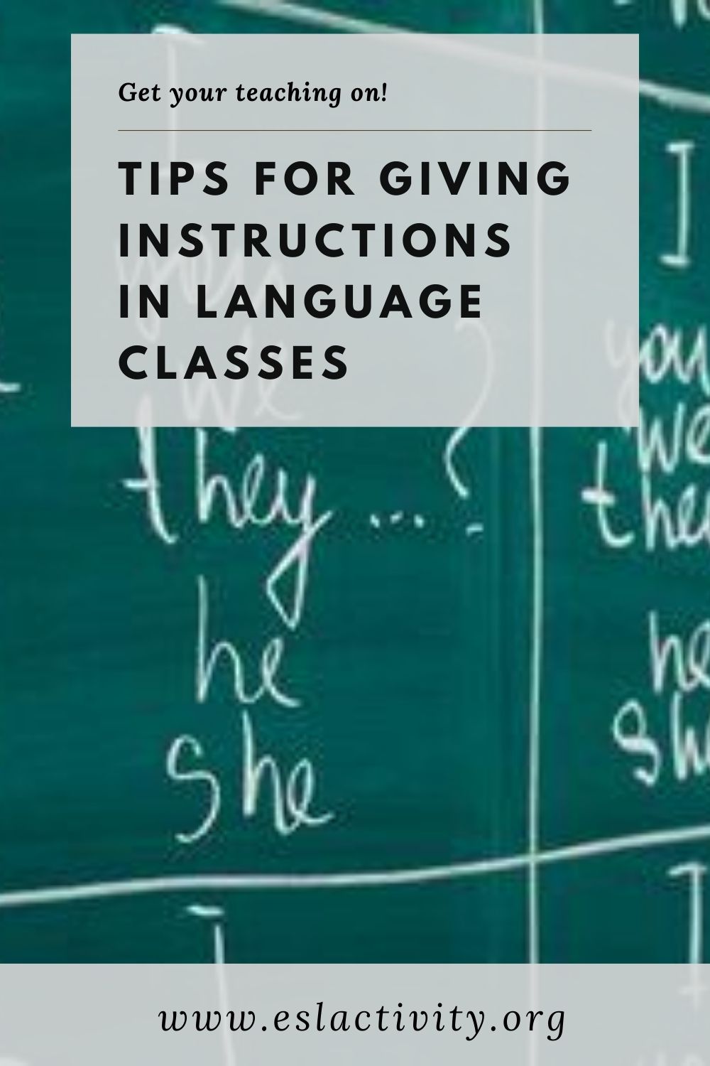 Giving Instructions Tips for English Teachers on How to Do It Well