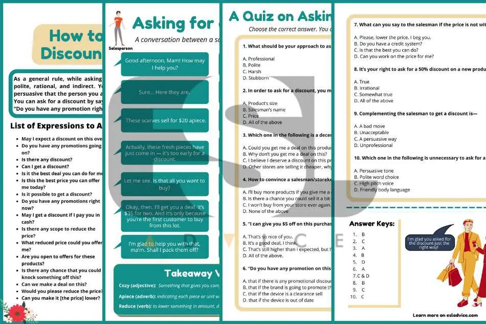 How to Ask for a Discount in English ESL Advice
