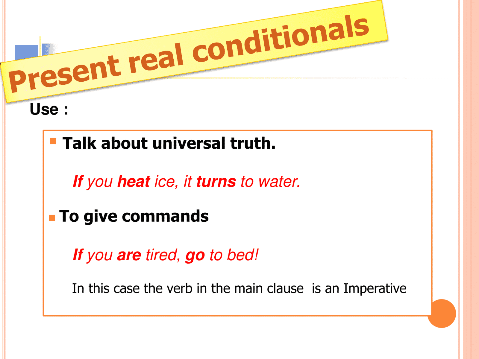 The Four Types of Conditionals in English ESLBUZZ