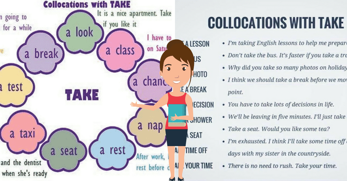 50+ Common Collocations with TAKE with Useful Examples ESLBUZZ