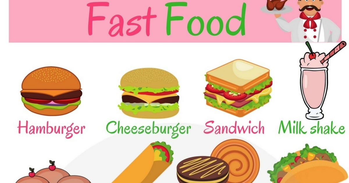 English Vocabulary for Fast Food ESLBUZZ