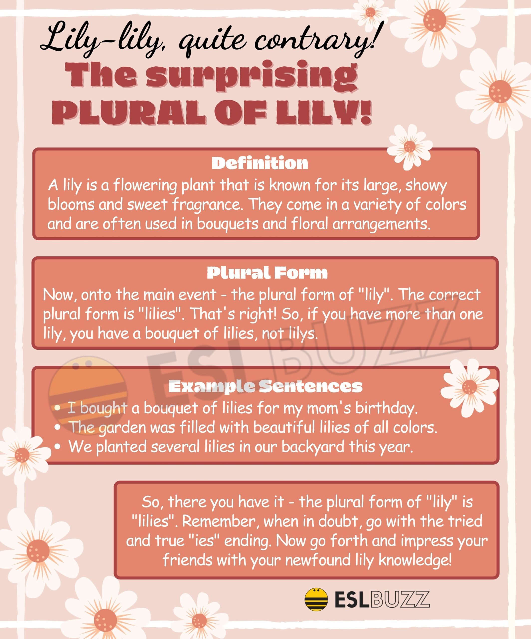 Plural of Lily A Quick Guide to Proper Noun Usage ESLBUZZ