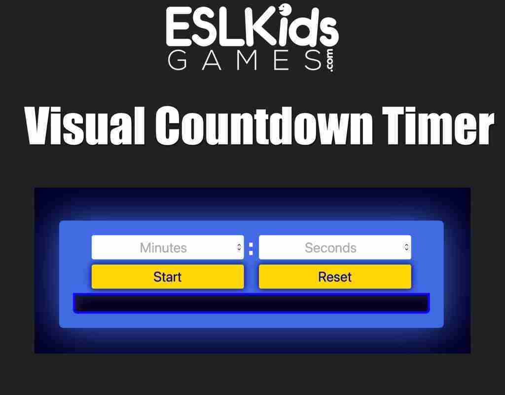 Visual Countdown Timer ESL Kids Games