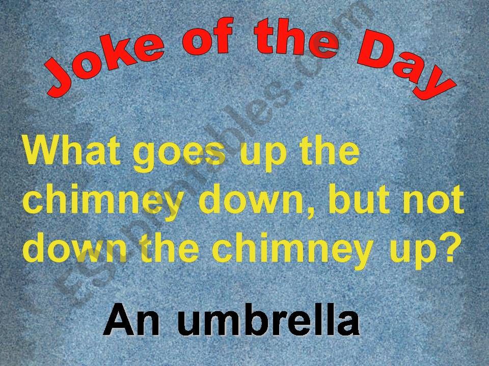 ESL English PowerPoints Riddles & Jokes ESL PowerPoint presentation