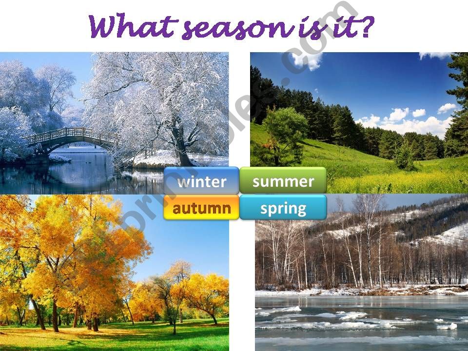 ESL English PowerPoints Spring weather