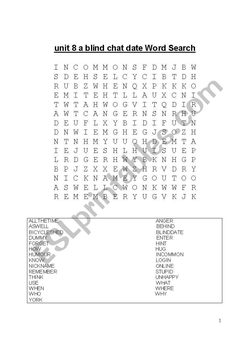English worksheets: easy Word Search with solution